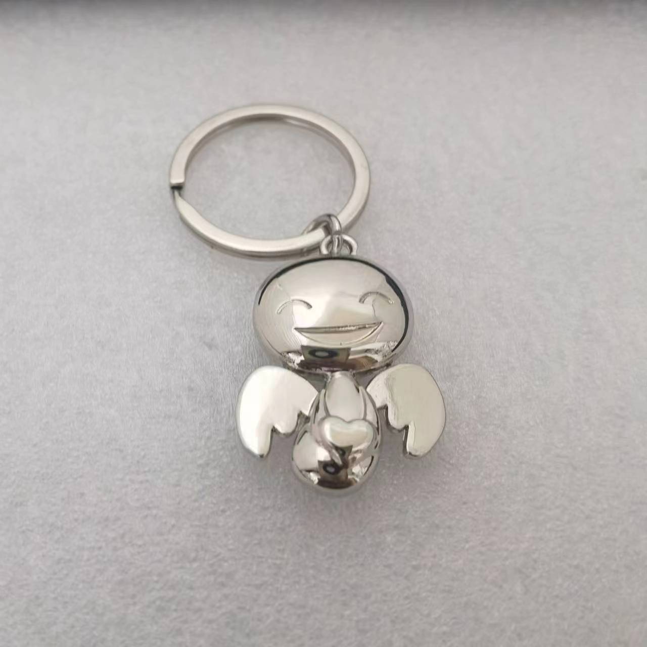 Wholesale 10PCS Zinc Alloy Guardian Angel Metal Keychain
